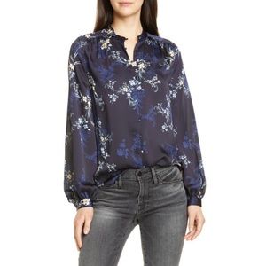 EQUIPMENT femme Cornelia Floral Print Silk Blouse Eclipse Multi XS